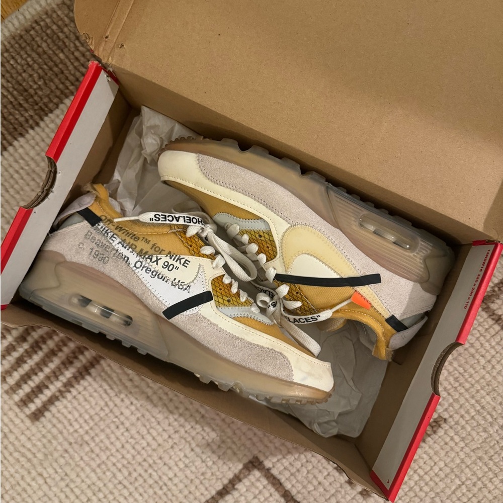 Authentic Virgil Abloh “The Tens” Air Max 90 men’s 6.5